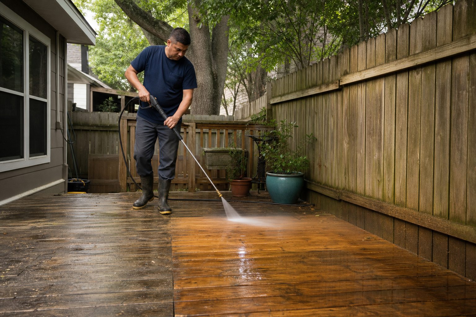 Fence & Deck Cleaning service in Houston