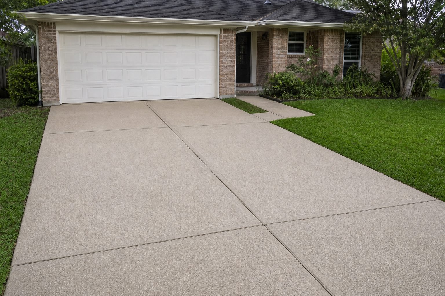 After: concrete cleaning