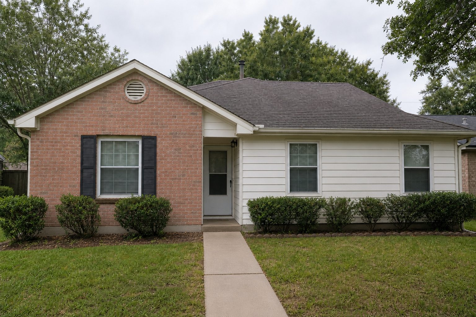 After: residential house washing